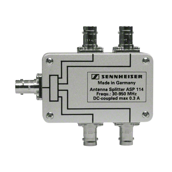 SINGLE FOUR-WAY ANTENNA SPLITTER, TWO (2) NEEDED TO JOIN FOUR (4) RECEIVERS (PRICED INDIVIDUALLY). T